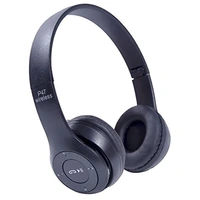 P47 Bluetooth Portable Sports Wireless Headphones With Microphone, Stereo Fm,Memory Card Support - White
