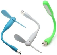 Portable Mini USB Dragon Fan with 2 Leaf  Poratble USB LED Mini Light Connect with Laptop, Smartphone, Powerbank, USB Adapter/Hub (Multicolour) (

Pack Of 4 )