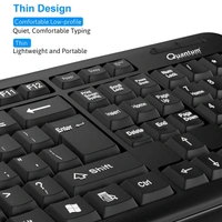 Quantum Usb Keyboard, Black/ Red