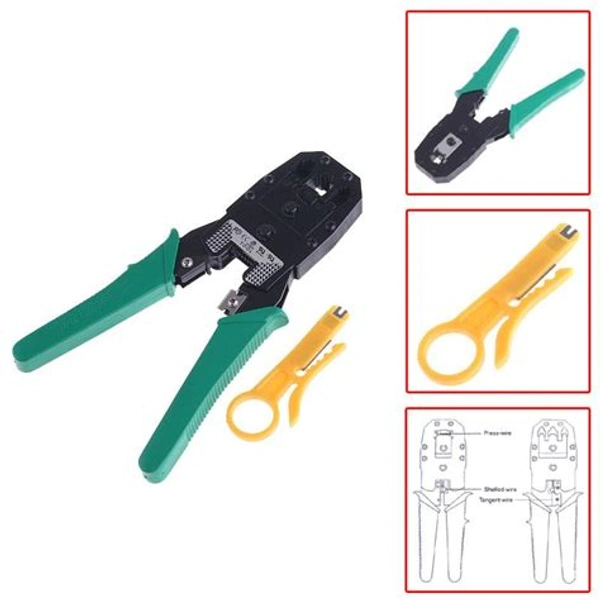 Rj45 Rj11 Rj12 Wire Cable Crimper Crimp Pc Network Tool