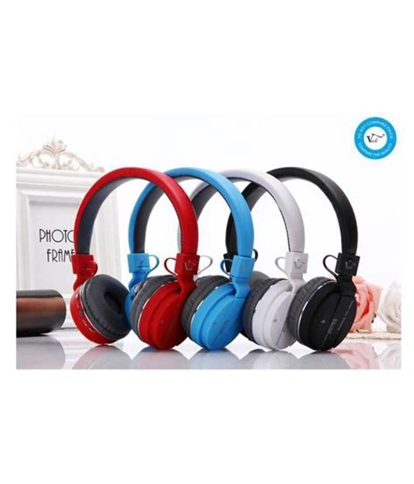 Sh12 Wireless Bluetooth Over The Ear Headphone With Mic - Black