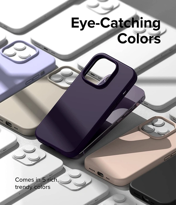 Silicone Compatible with iPhone Case Cover Light weight Flexible Scratch Resistant Soft Microfiber Back Cover - iphone13, Black