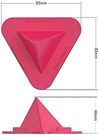 Triangle Shaped Portable Three-Sided Triangle Desktop Stand Mobile Paradise Universal Phone Pyramid Shape Holder Desktop Stand (Multi Color) (Pack of 5) Mobile Holder