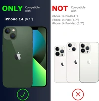 Ultra Hybrid Matte Frosted Translucent Camera Guard Shockproof Back Cover Case Compatible for iPhone 14 - Gold