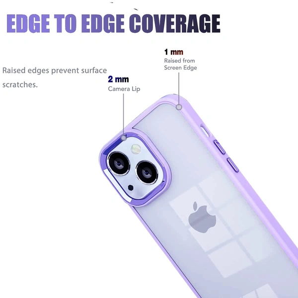 Ultra Hybrid Matte Frosted Translucent Camera Guard Shockproof Back Cover Case Compatible for iPhone 14 - Gold