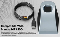 usb 2.0 mantra cable, mantra mfs 100 data cable (black)