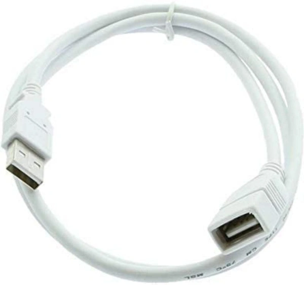 Usb 3.0 Data Transfer Cord Male To Female Extension Usb Cable For Tablet, Personal Computer, Printer, Smartphone (Extend Usb Port, White)