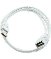 USB Extension Cable - 1.5 mtr Suitable for Laptop and Desktops (Support USB dataCard + Pendrive Extension Purpose- White (MST-787-1) - 10