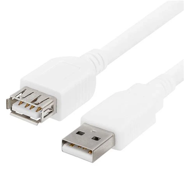 USB Extension White Cable A Female to Male -5Meter