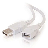 USB Extension White Cable A Female to Male -5Meter