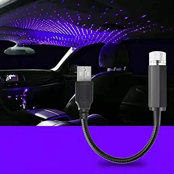 USB Roof Star Projector Lights with 3 Modes, USB Portable Adjustable Flexible Interior Car Night
