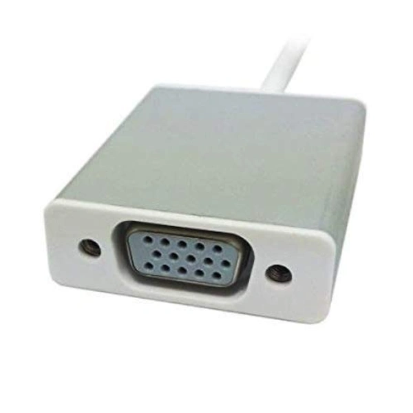 Usb Type C To Vga Usb 3.1 Adapter 1080P Converter For Mac Book Series, Chrome Book Pixel, Surface Book And More- Silver