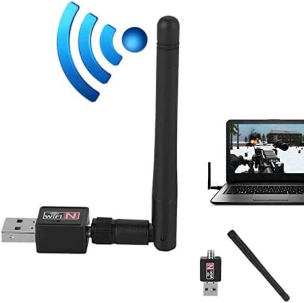 USB WiFi Adapter 1200Mbps Microware USB 2.0 WiFi Dongle 802.11n Wireless Network Adapter High Gain Antenna for Desktop Windows XP/Vista / 7-10 Mac 3 yr warranty
