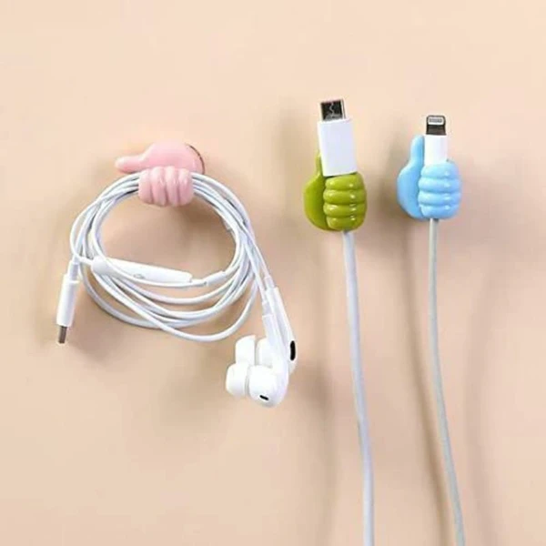 Wall Mounted Multipurpose Silicon Thumb Cable Clip Holder Hand Hook Up Thumb Shape Cable Organizer 

(Pack Of 10 Pc)