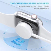Watch Charger Compatible with Apple Watch Charger, Magnetic Charging Cable for iWatch Series 8/7/6/SE/5/4/3/2,Portable Wireless Charger with USB Charging Cord (3.3ft / 1m / White)