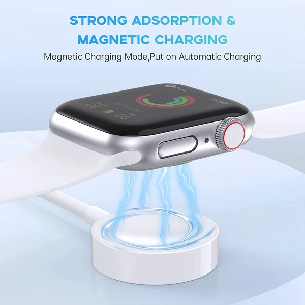 Watch Charger Compatible with Apple Watch Charger, Magnetic Charging Cable for iWatch Series 8/7/6/SE/5/4/3/2,Portable Wireless Charger with USB Charging Cord (3.3ft / 1m / White)
