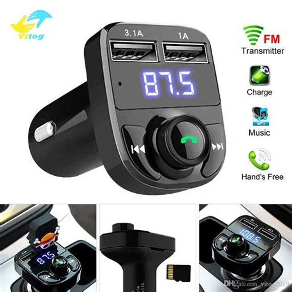 X8 Car Charger + Bluetooth Receiver