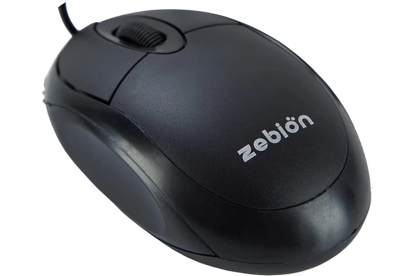 Zebion Elfin USB Mouse with Latest Optical Technology, 800 DPI Resolution, Ergonomic Design, Smooth Low-Friction Movements and Comfy Palm Fit