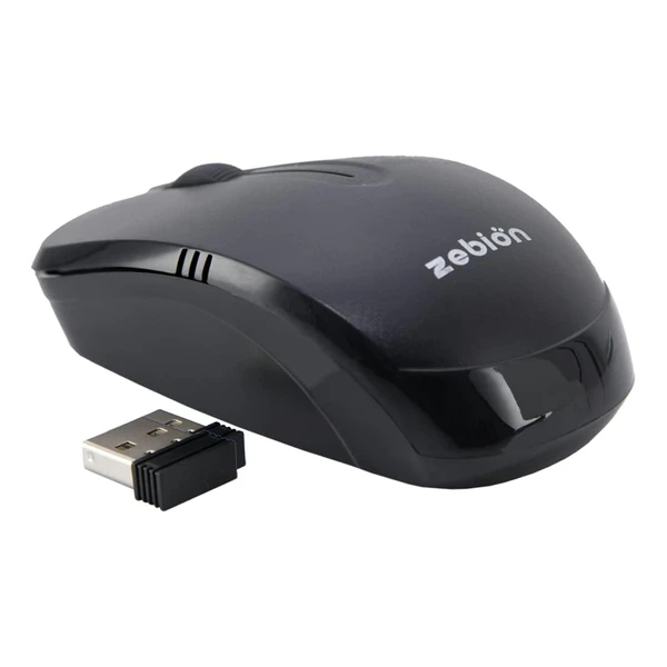 Zebion Wonder wireless Mouse, with 4G wireless technology, extra smooth gliding, has Nano Receiver with upto 10M range, 8G Acceleration Sensor, Automatic Sleep State, Supports All Win OS, 1YR Warranty