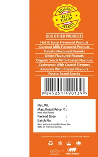 SSV SUPER NUTS | Bangalore Famous |Healthy Peanuts | Rich In Protein |Hot n Spicy & Onion | Pack of 4 | 90 Gms Each Pack  - 