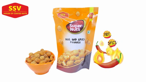 SSV SUPER NUTS | Bangalore Famous |Healthy Peanuts | Rich In Protein | All Flavors  - Pack Of 4 | 90 Gms Each Pack, 360 Gms
