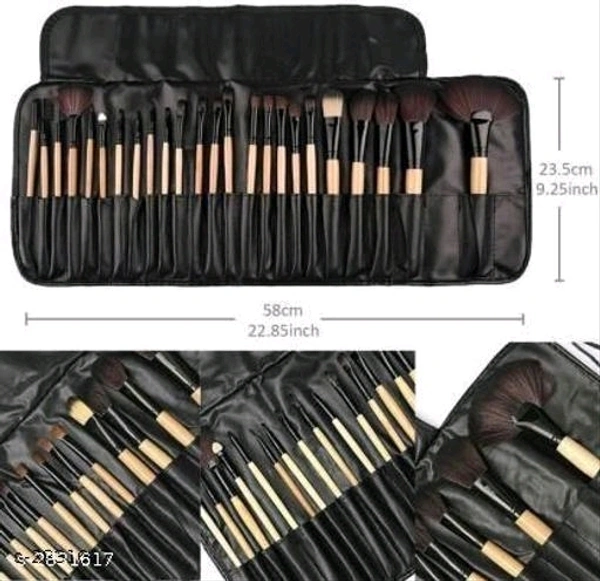 Organic India Make Up Brush Kit With Free Leather Kit