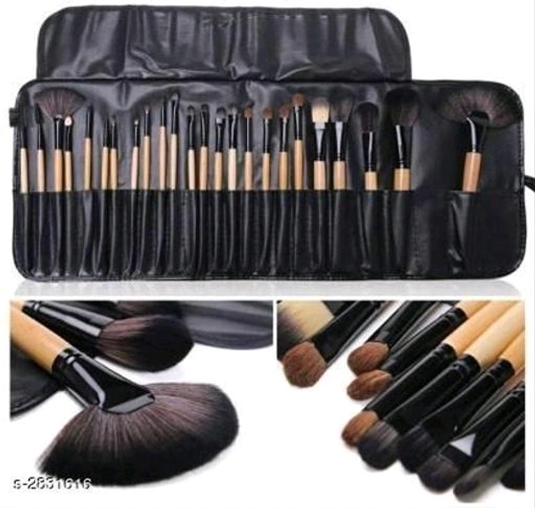 Organic India Make Up Brush Kit With Free Leather Kit