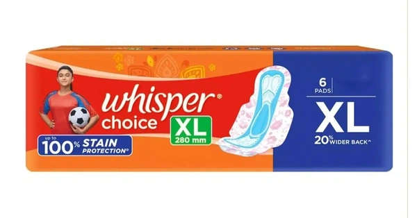 Whisper Choice Sanitary Pads (6 Pads)
