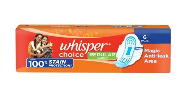 Whisper Choice Sanitary Pads (6 Pads)
