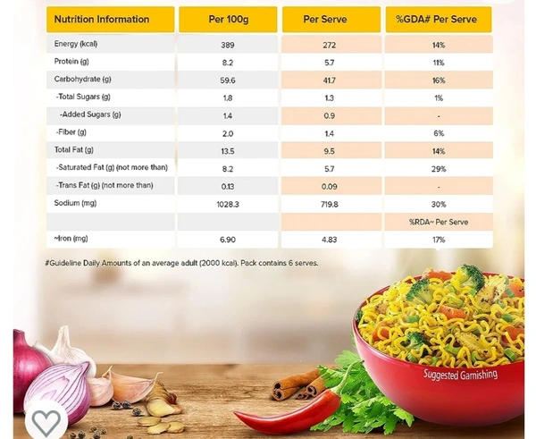 Maggi 2-minute Instant Noodles, 420g Pouch