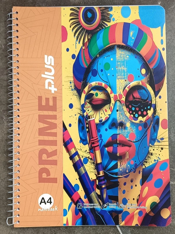 PRIME PLUS A4  BLANK SPIRAL NOTEBOOK 172 PAGE 