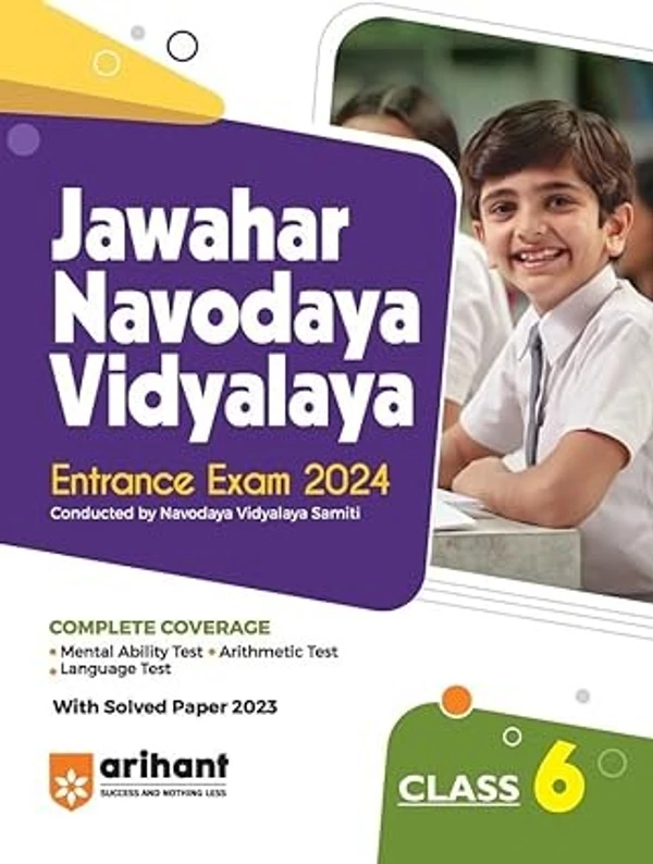 Jawahar Navodaya Vidyalaya Class Guide for 6 Exam 2024