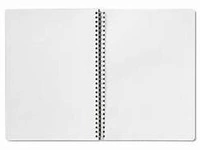 SPIRAL WHITE  BLANK PAGE  - 210*295