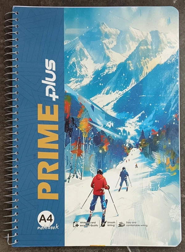 PRIME PLUS A4  BLANK SPIRAL NOTEBOOK 300 PAGE 