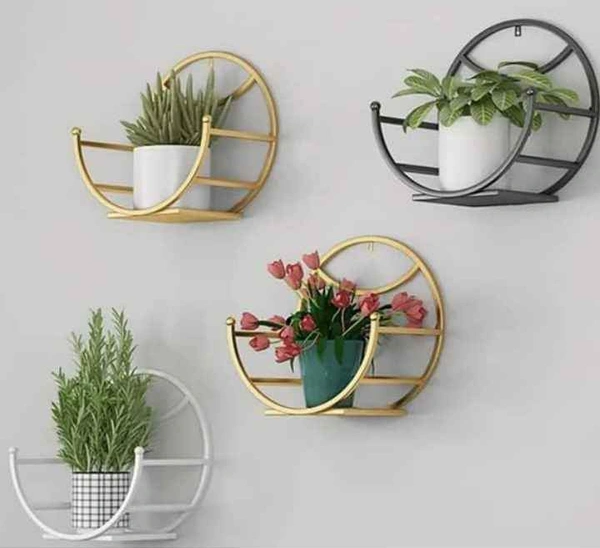UVESH QADRI Flower Stand Diwar Stand Flowers Set Of 3