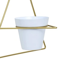 UVESH QADRI Flower Plant Stand Set Of 3 