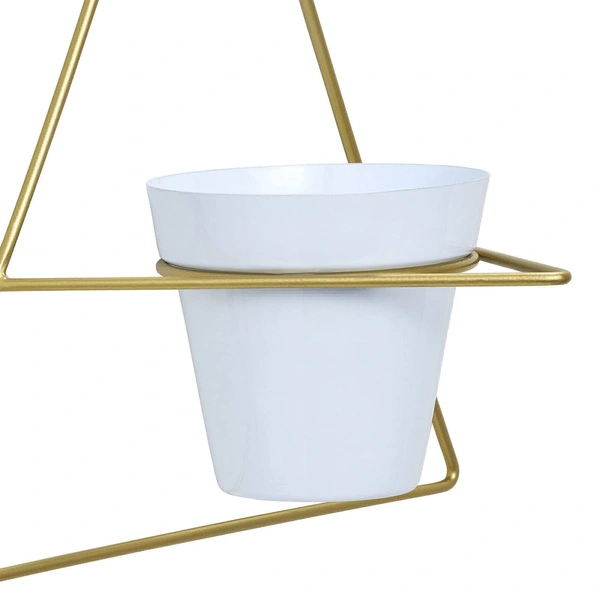 UVESH QADRI Flower Plant Stand Set Of 3 