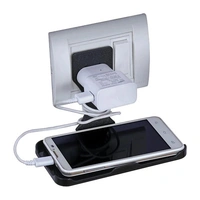  MULTI-PURPOSE WALL HOLDER STAND FOR CHARGING MOBILE JUST FIT IN SOCKET AND HANG