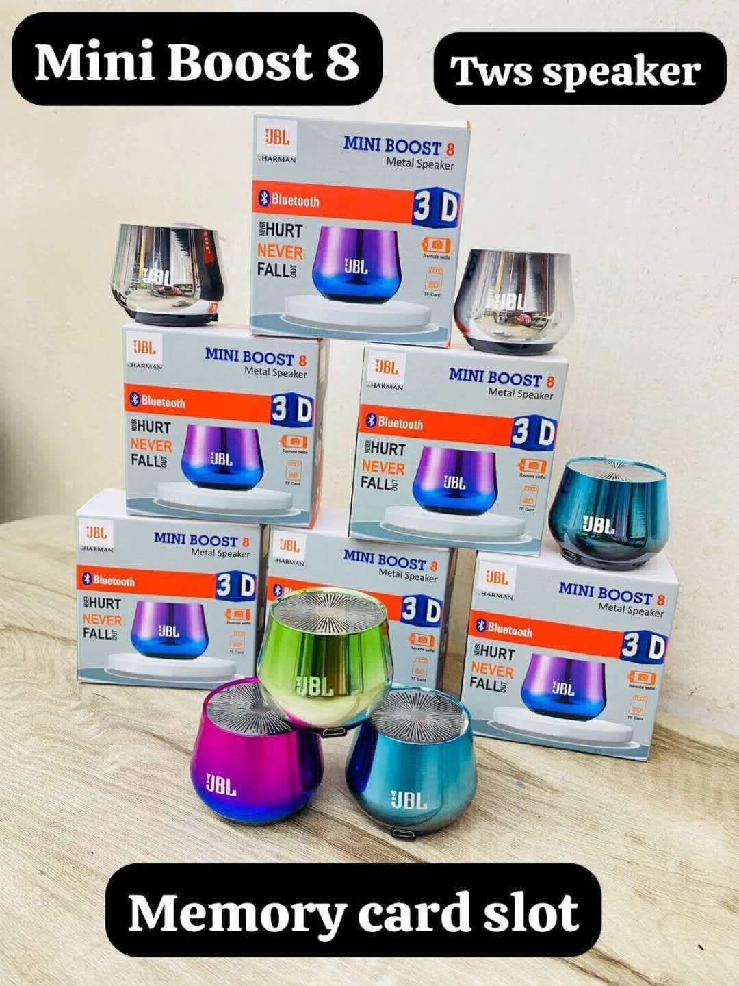 Jbl Mini Boost Metal Speaker 3D