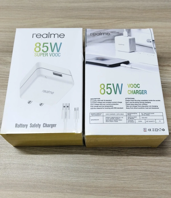 Realme Super Vooc 85w Usb Charger ( Type-c )