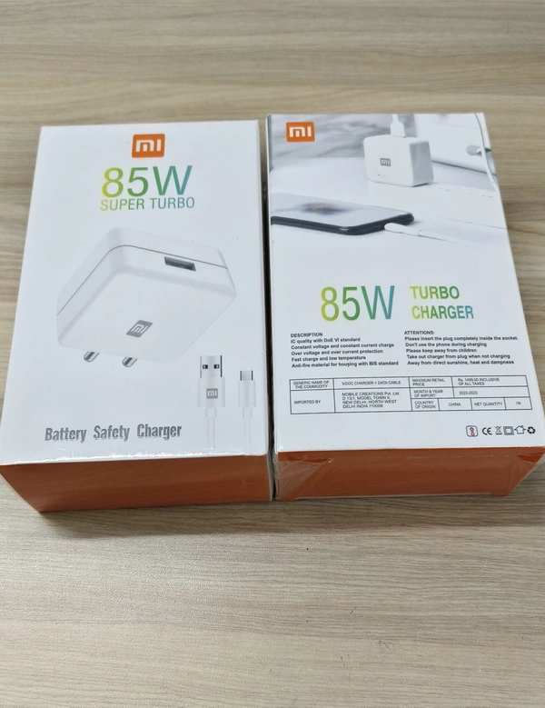 Mi Super Vooc 85w Usb Charger ( Type-c )