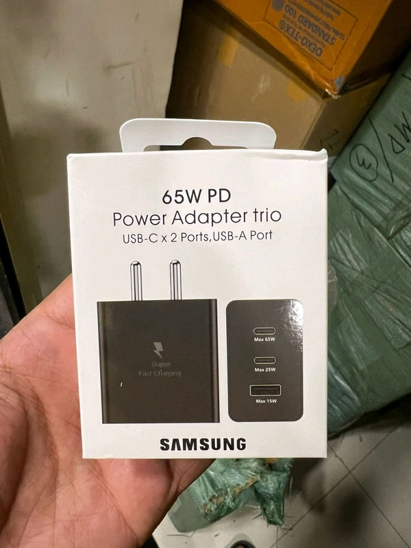 Samsung 65 Power Adapter (Usb-1× Ports, Type-c 2× Port)