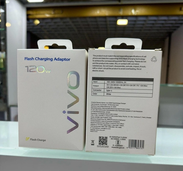 New Vivo 120W  100% Flash Charging Adaptor Limited Stock 
