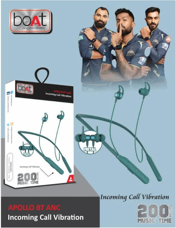 Boat Apollo Bt Anc Incoming Call Vibration Nackband 