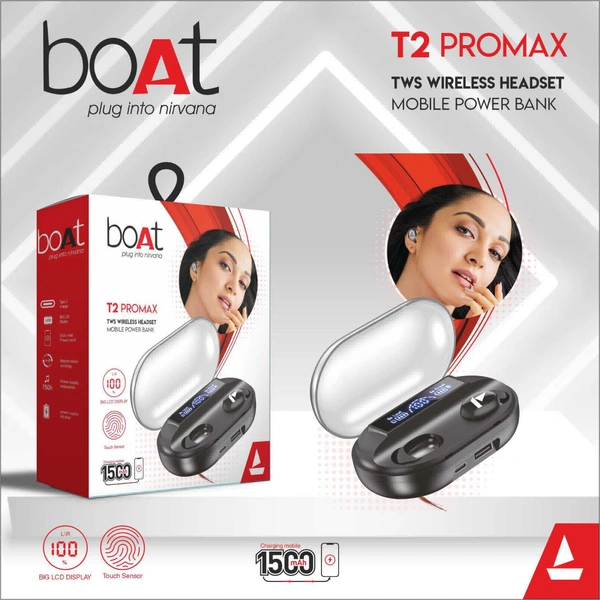 New Tws Hot Selling T2 Pro Max With Power bank Limited Stock
