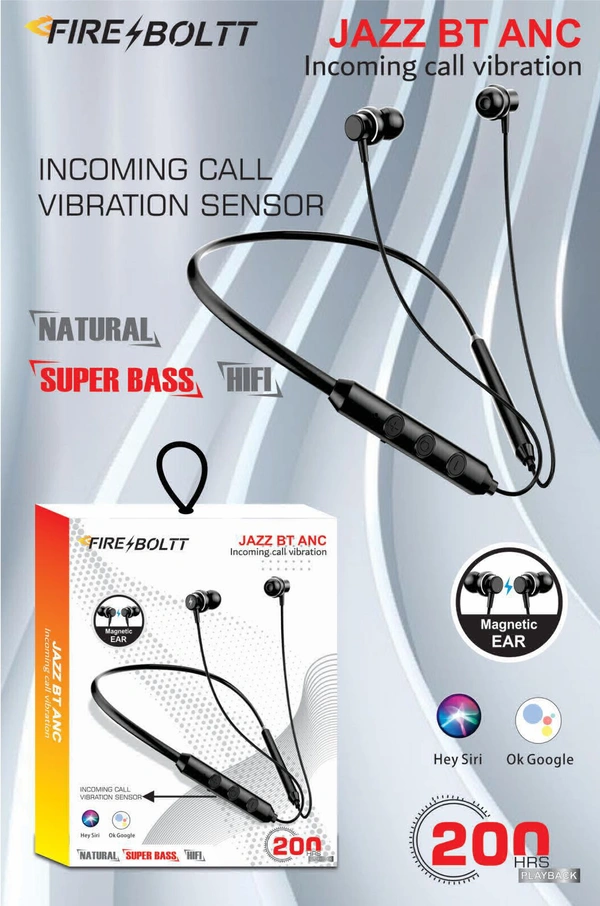 Fire Bolt Jazz Bt Metal & Call Vibration Neckband Og Quality 