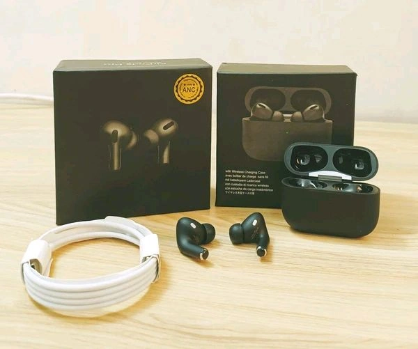Airpods Pro Black (Matte) Colour Best Quality Earbuds 
