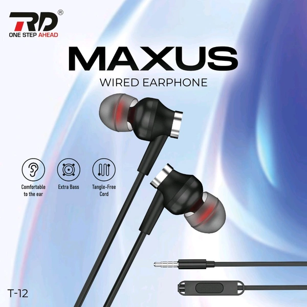 RD T-12 Maxus Clear Sound Quality Box Pecking Earphone 