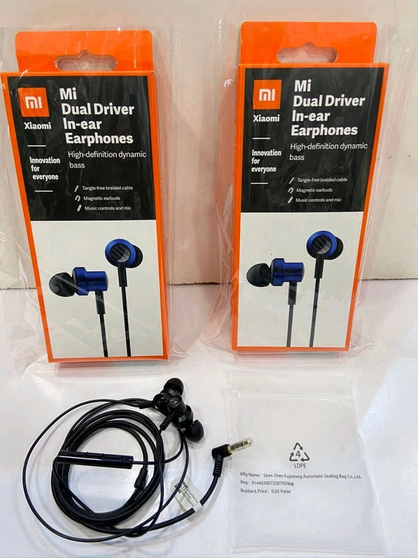 MI Dual Drive Box Pecking Og Quality Earphone 