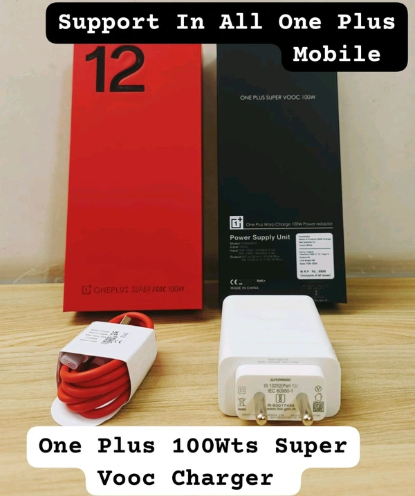 OnePlus 100w Super Vooc Charger ( Usb To Type-c Cable 6.5A )